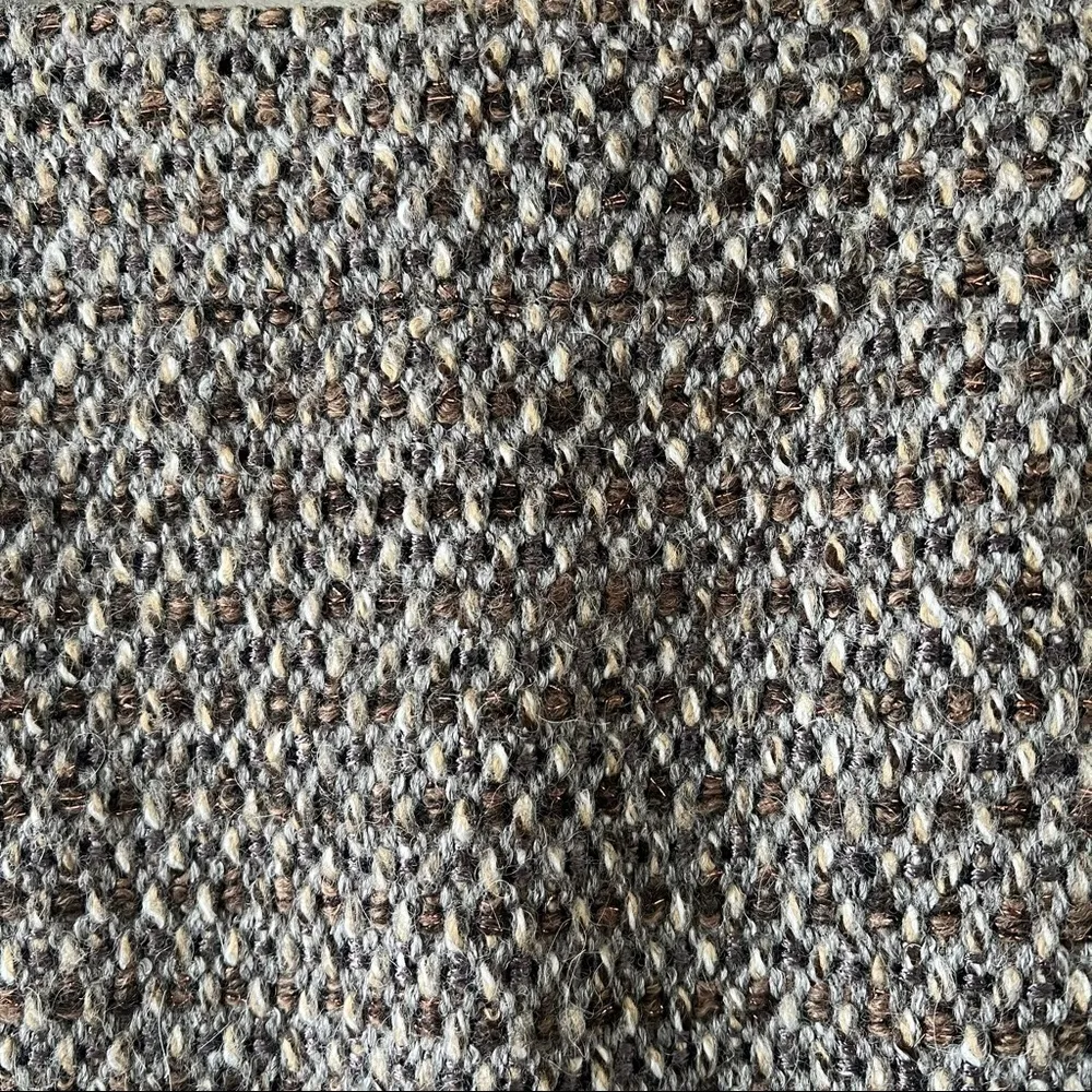 J. Crew Grey Wool & Alpaca Blend Tweed Knee Length Pencil Skirt Size 0 EUC - Image 4