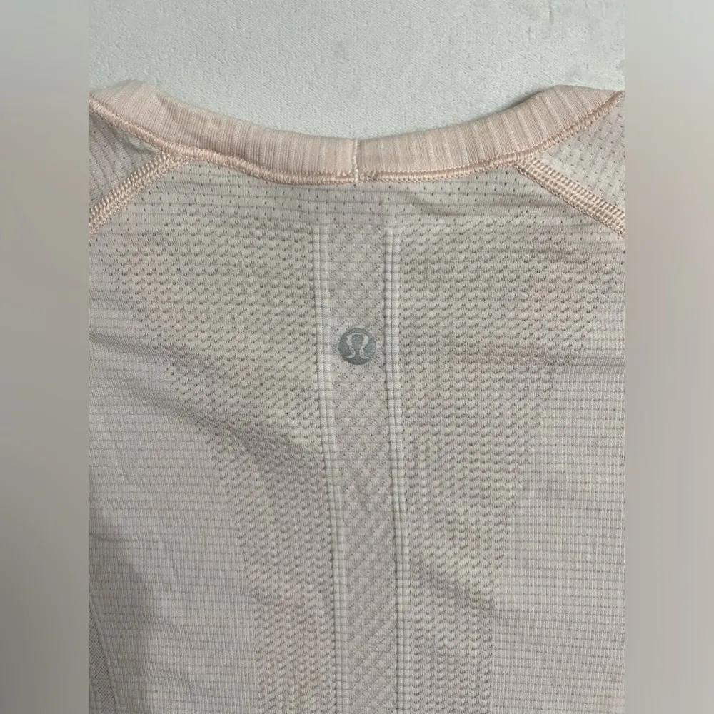 Lululemon Long Sleeve Swiftly Tech Light Pink Size 12 - Image 5