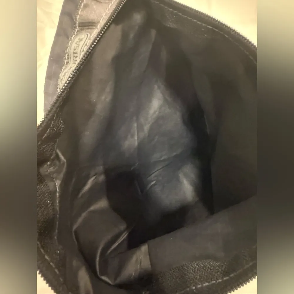 LeSportsac Gray Zippered Nylon Pouch – 9.5” x 8” - Image 3