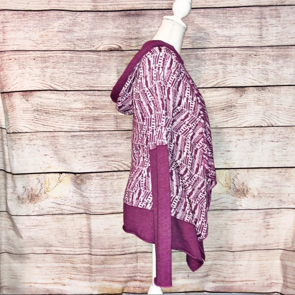 Prana Graceful Wrap Purple Cardigan Size S - Image 3