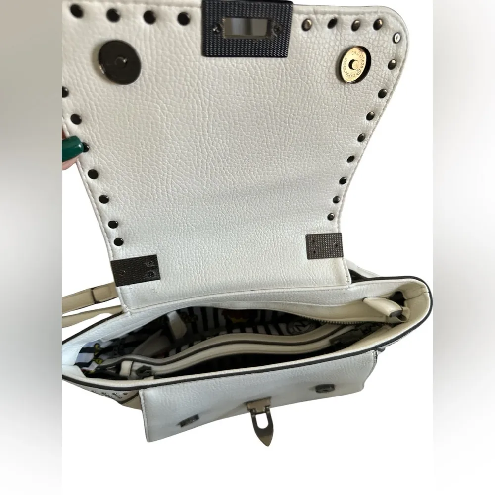Nicole Lee Multicolor Studded White Crossbody Bag - Image 8