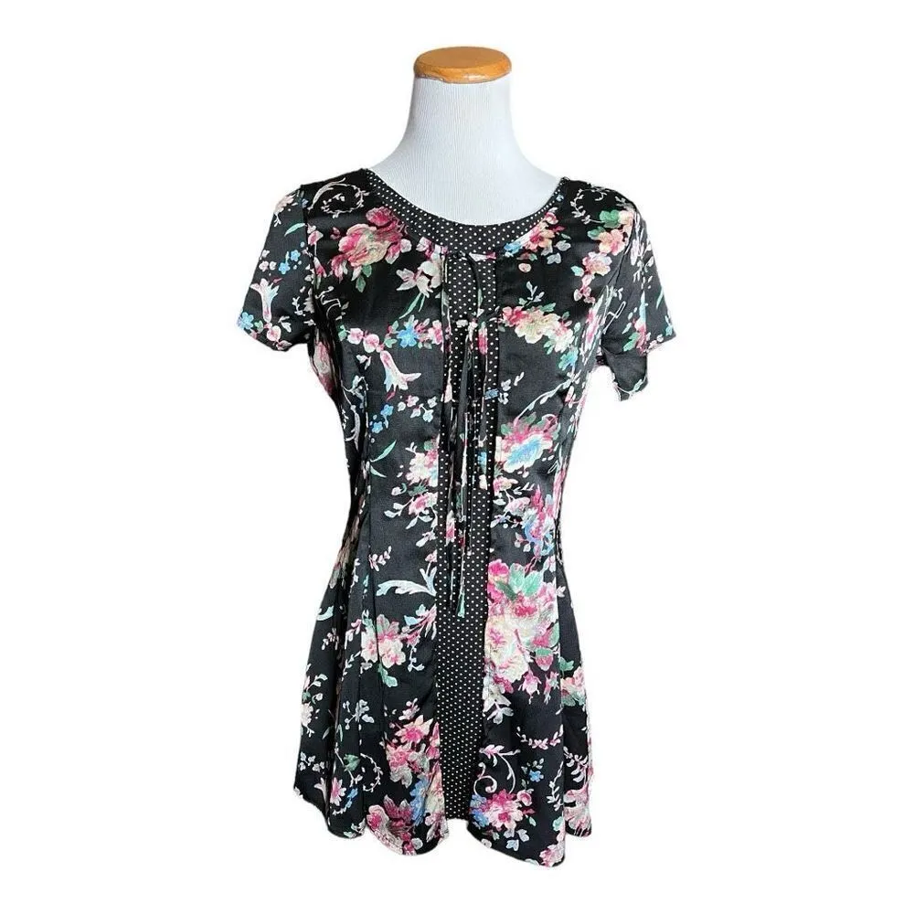 Womens Nasty Gal Dot To Grow Flowers & Polka Dots Floral Print Dress - Sz 6 - Image 5