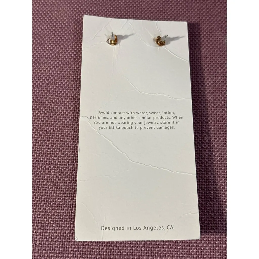 Ettika Delicate Drop Earrings in Blush Pearl New Womens Dangle - Image 4