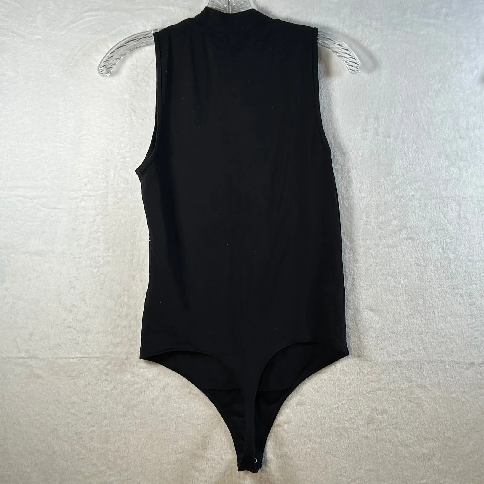 Abercrombie Fitch Black Mock Neck Sleeveless Bodysuit Soft A&F Collection Medium - Image 2