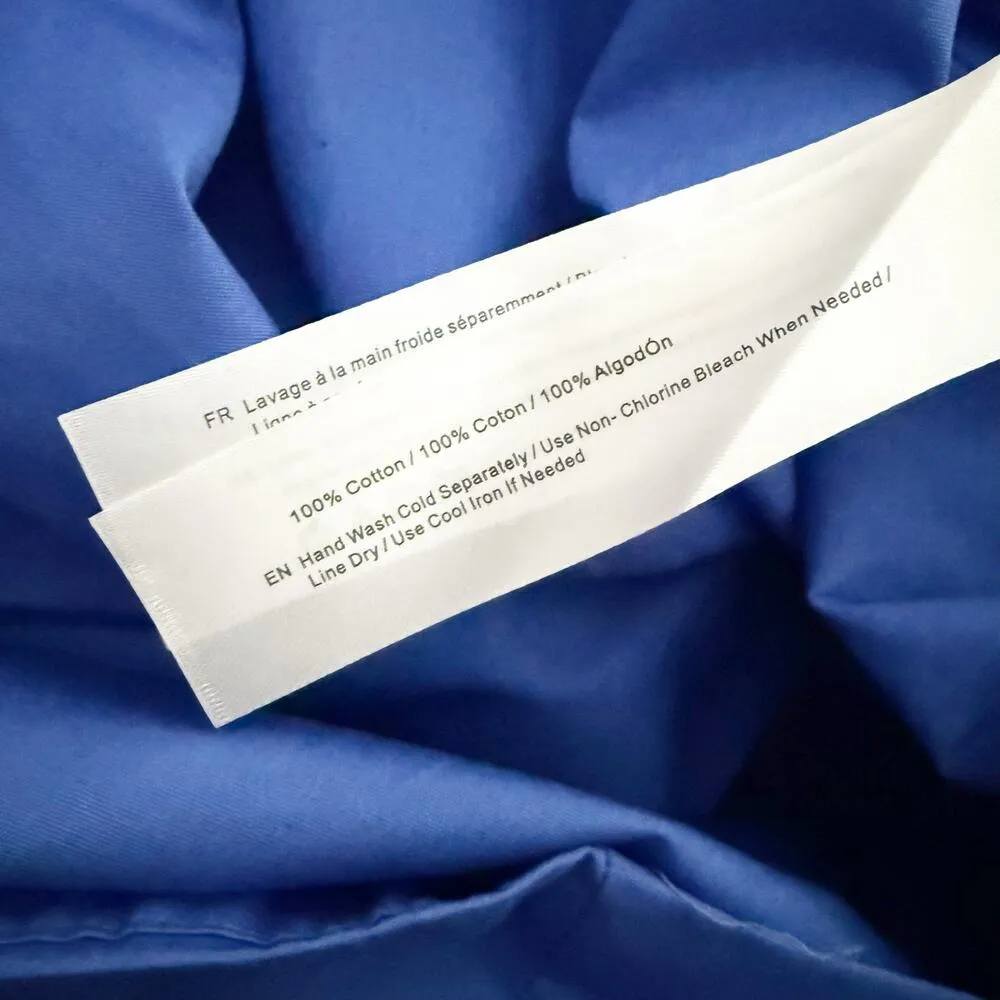 BAND OF THE FREE | Lapis Blue Babydoll Dress Tie Bow Front Puffed Sleeves | XL - Image 7