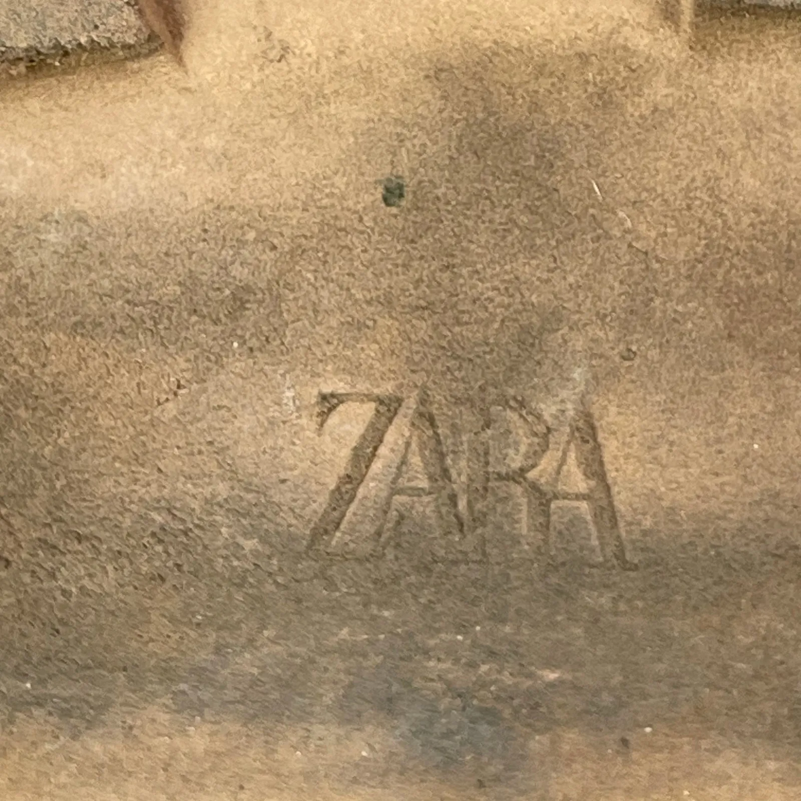 ZARA Womens Brown Suede Side Gore Chunky Sole Round Toe Ankle Chelsea Boots 10.5 - Image 5