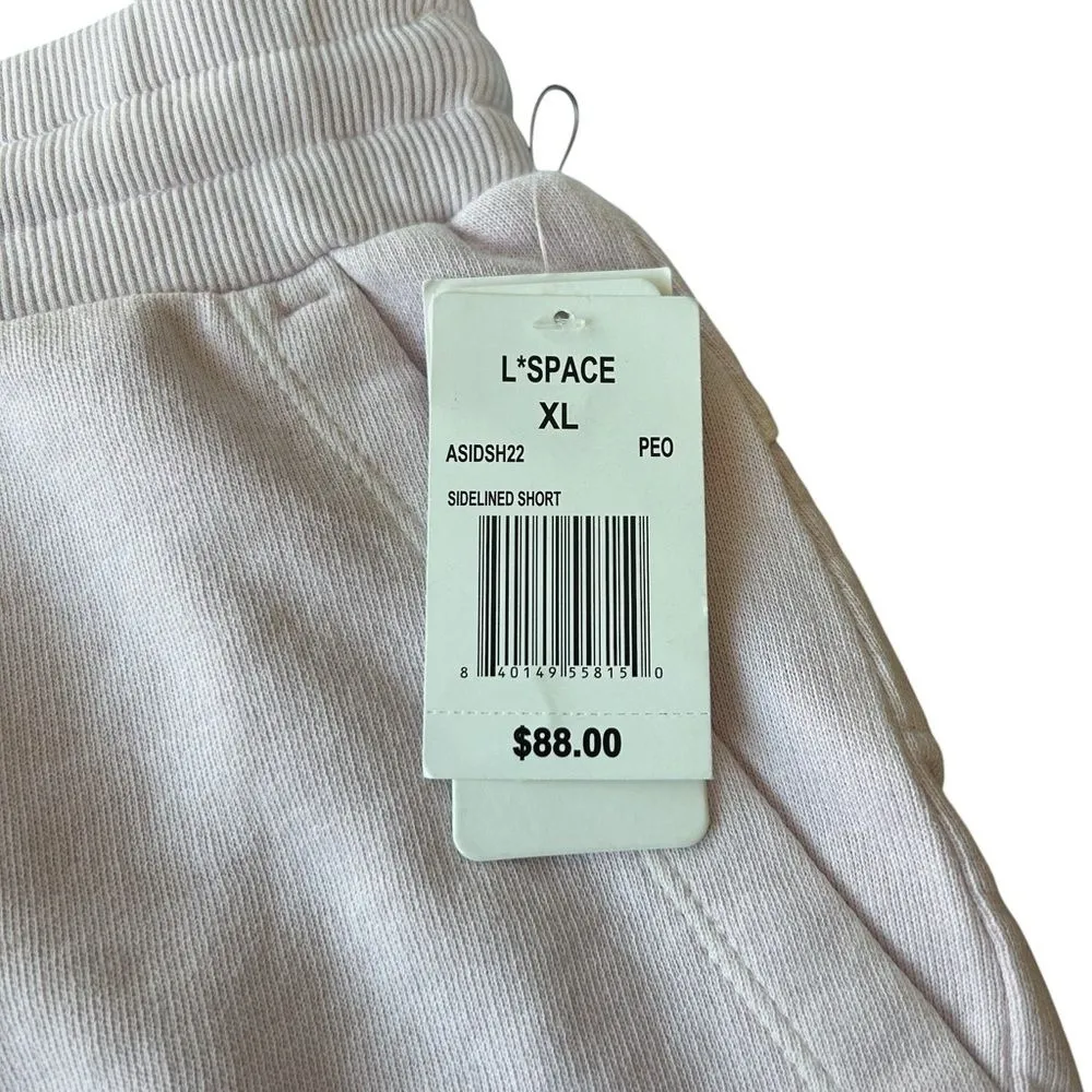 Revolve L*Space XL Active Lounge Shorts Cotton Baggy Peony Pastel Pink Comfy‎ - Image 3