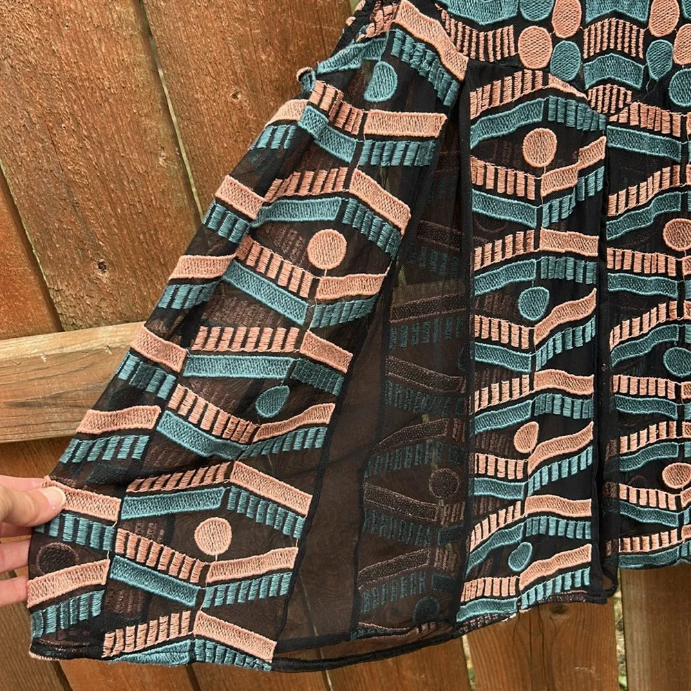 Anthropologie Akemi + Kin Kalila Embroidered Polka Dot Sheer Tank Top Size XS - Image 16