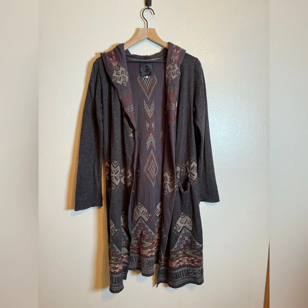 Johnny Was Biya Long Line‎ Embroidered Cardigan - Image 2