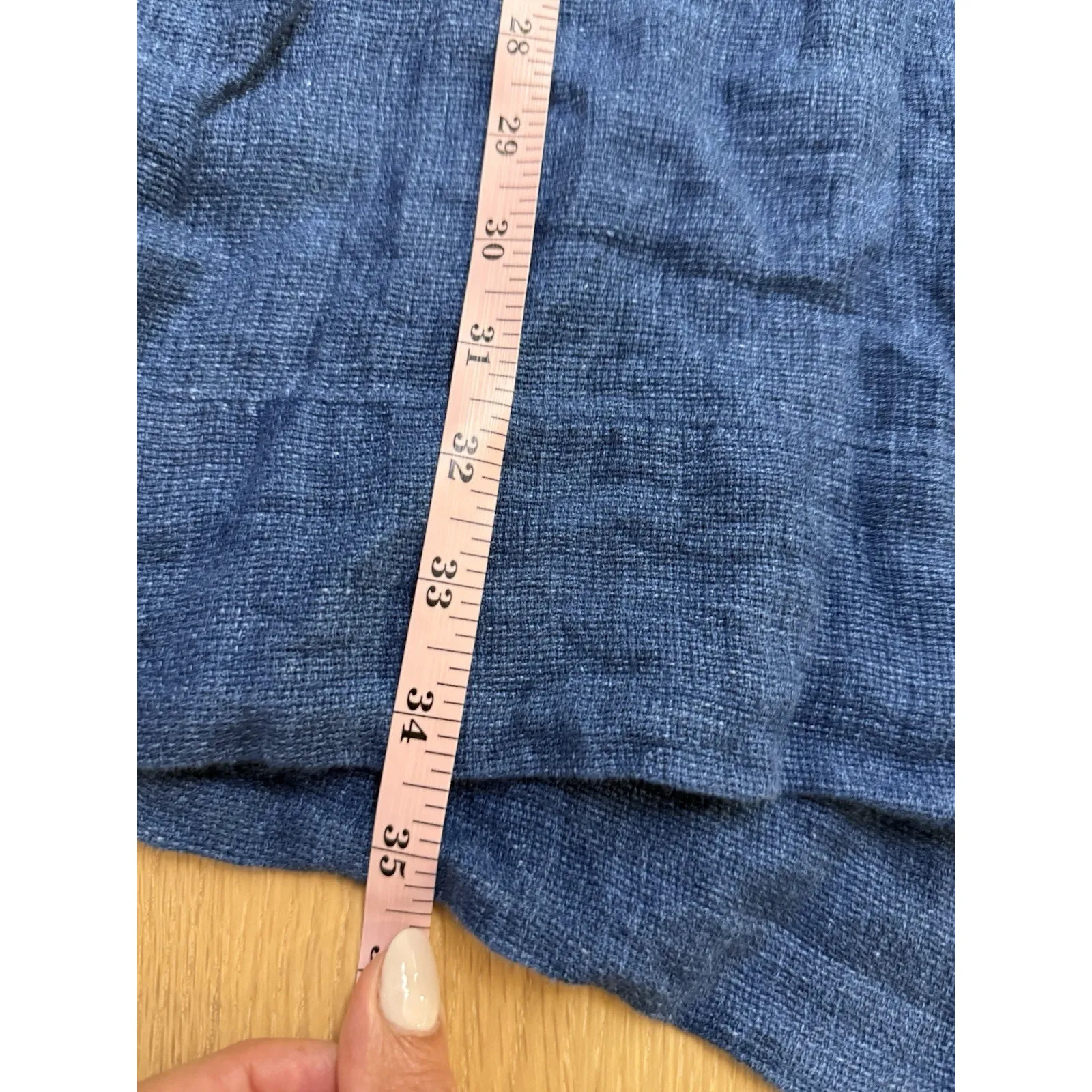 Faherty Women's Blue Sanibel Basketweave Dress Indigo Size Small 2303 - Image 12