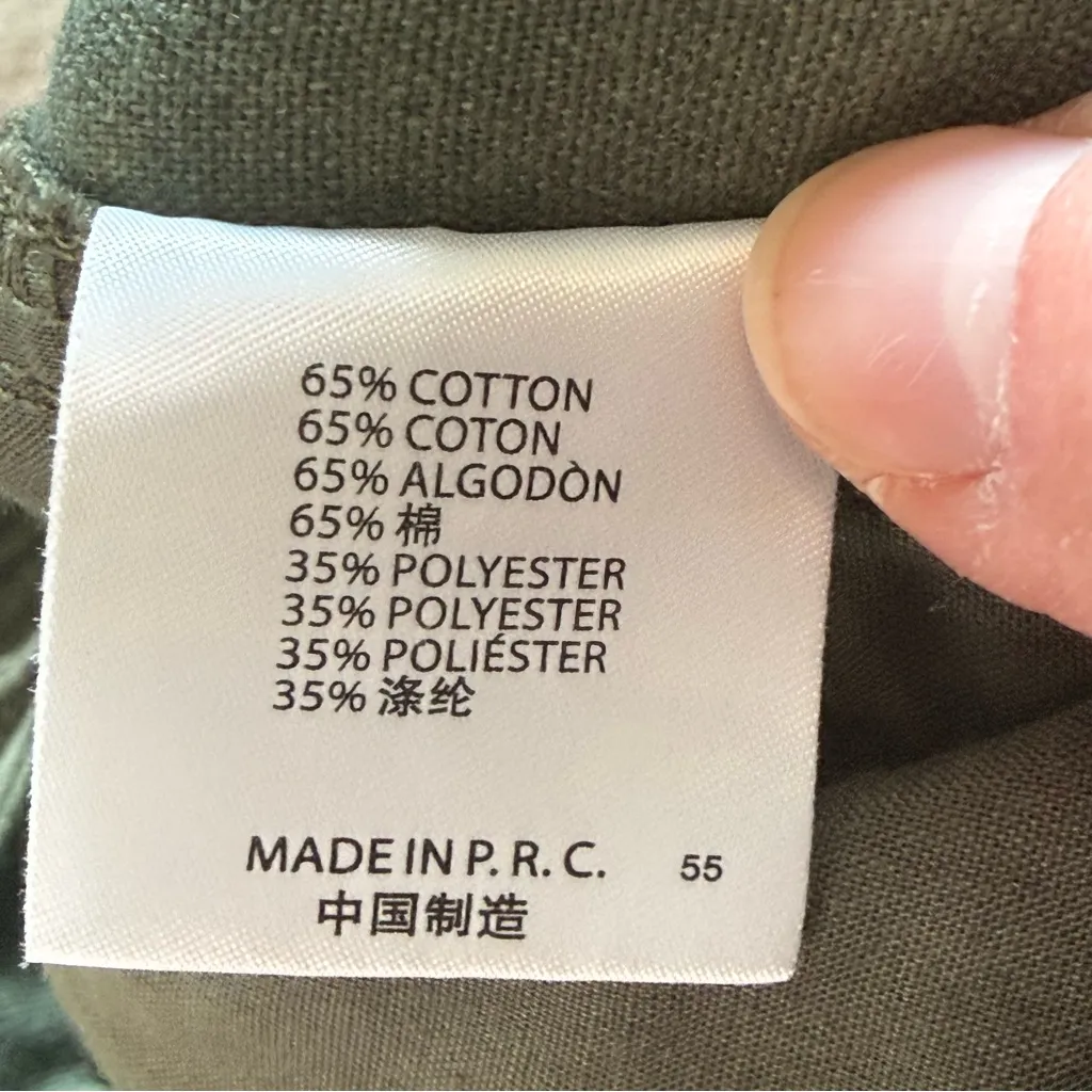 Brandy Melville Kim Cargo Pants in Military Green - Image 11