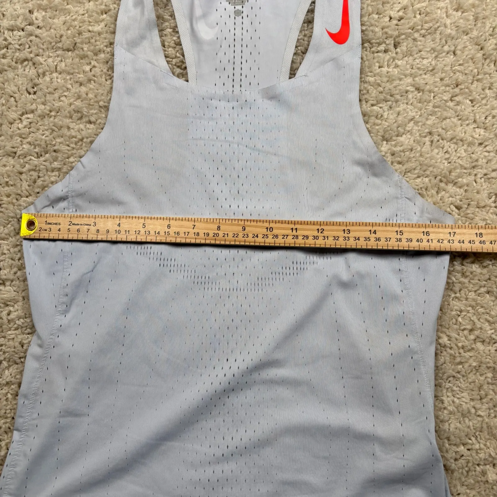 Nike Dri-FIT ADV Tank Top Light Gray Racerback Athletic Gym Workout Sz S - Image 5