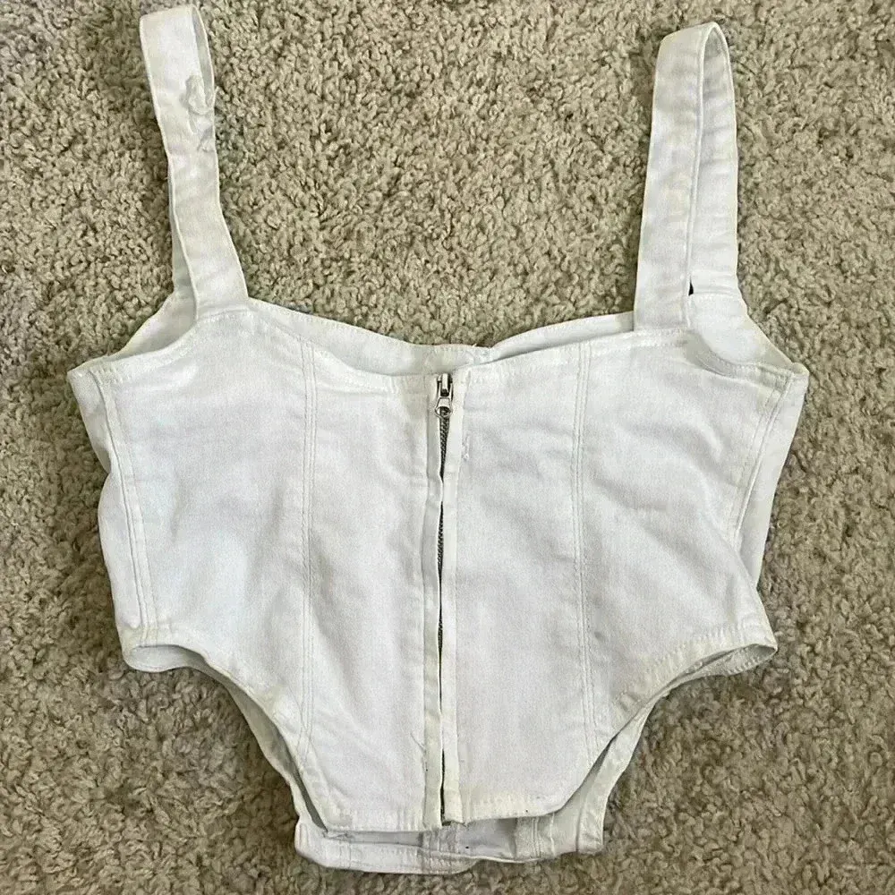 Zara denim corset top‎ - Image 8