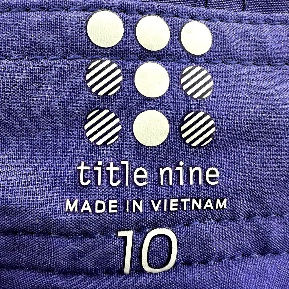 Title Nine Swingtastic Skort Nimblene Mid Rise A Line Zip Pockets Purple 10 - Image 4