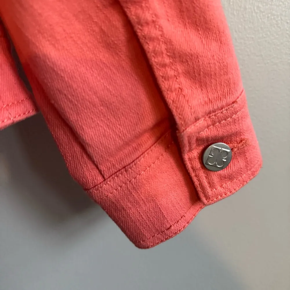 Liz Claiborne Denim Coral Jacket Women’s Size 8 - Image 3