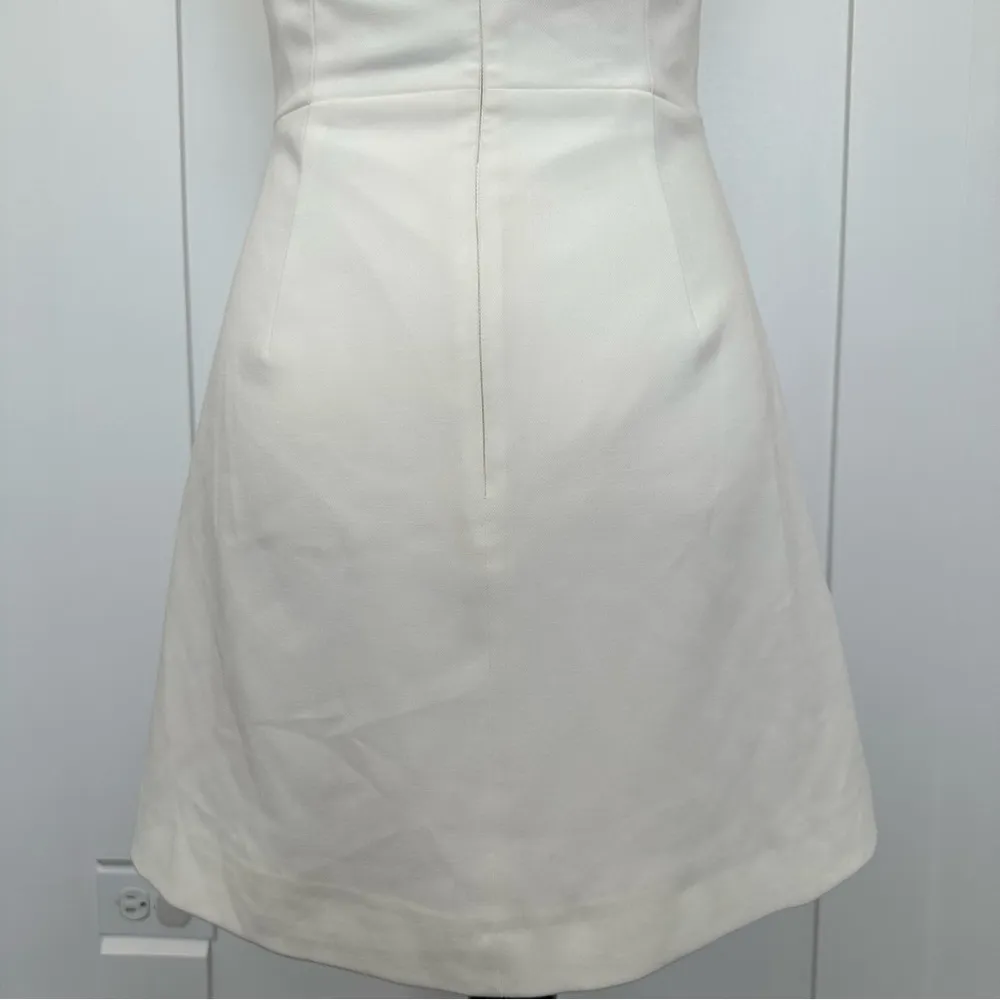 French Connection Whisper Ruffle Dress White - Image 6