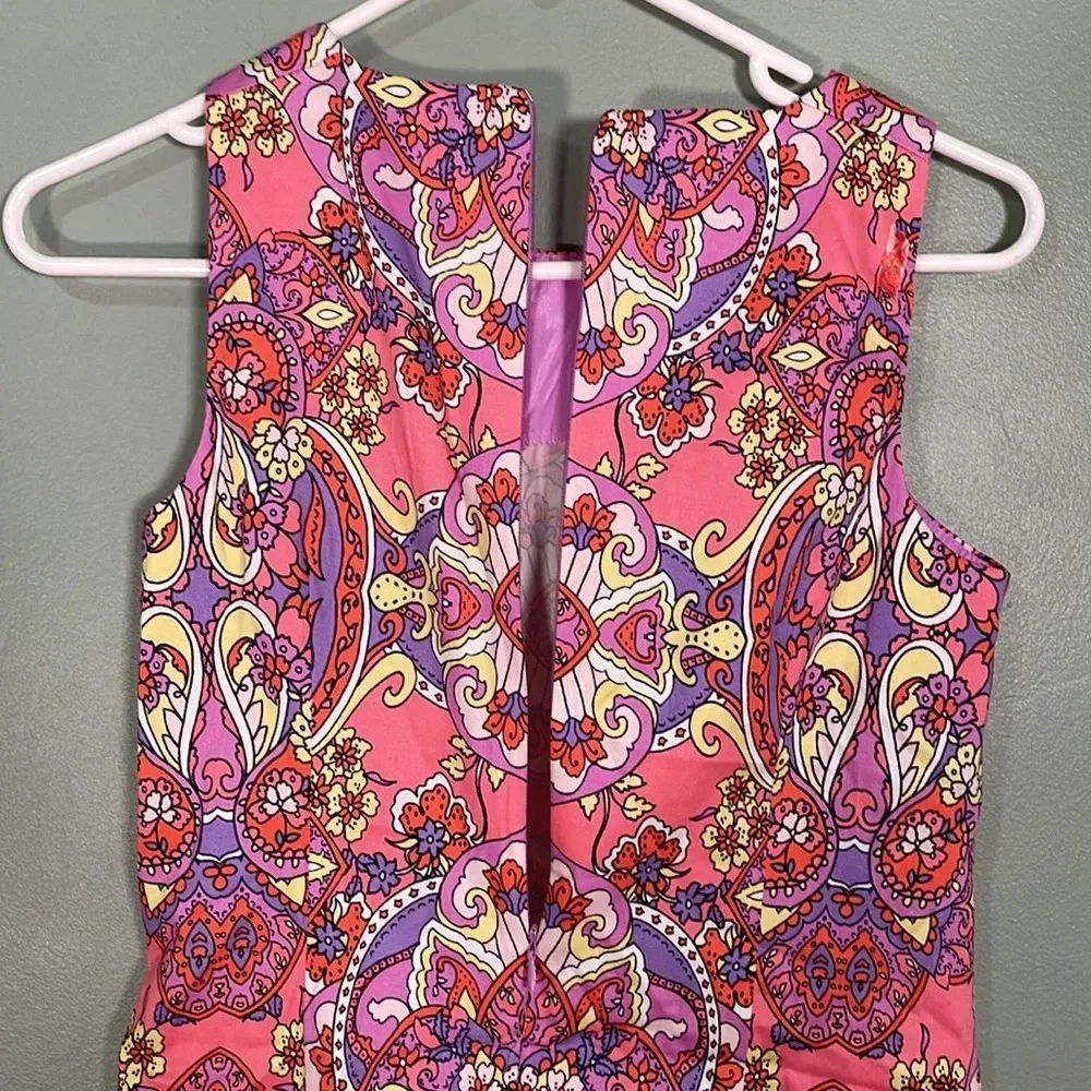 Maggie‎ London Coral Orange Crush Shift Dress 2p NWT - Image 4