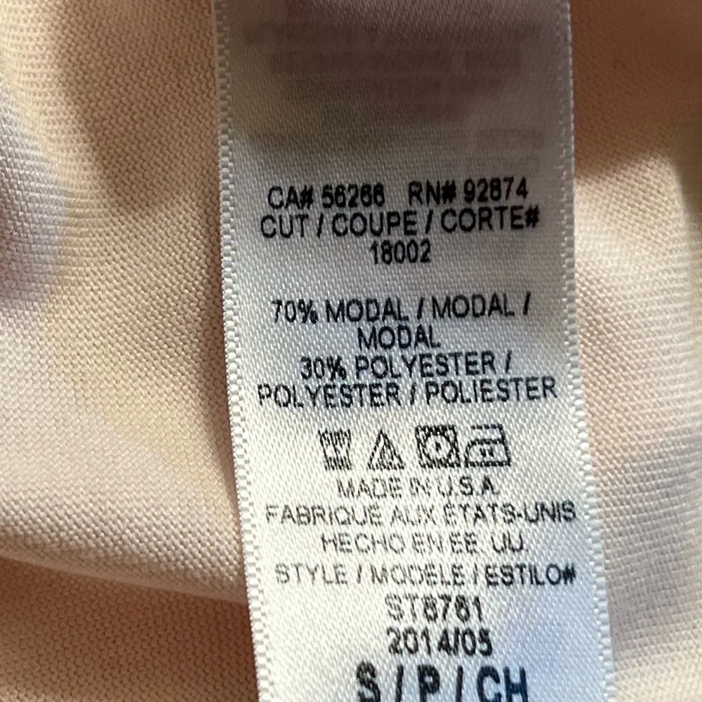 shirt sleeveless with back cut out size S light pink EUC - Image 9