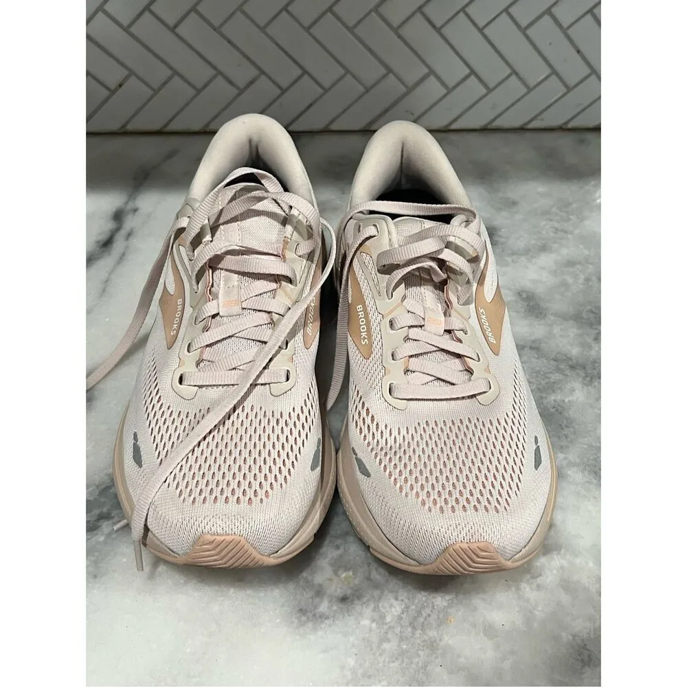 Brooks Ghost 15 Women’s Size 11 Running Shoes Crystal Grey Villa White - Image 3