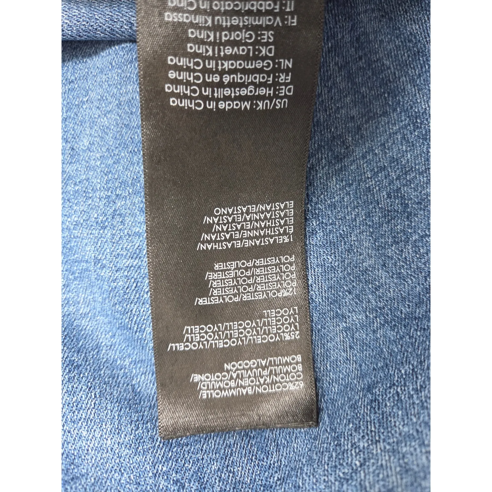 Liverpool LA High Rise Wide Leg Blue Stretch Denim Jeans Sz 16 - Image 7