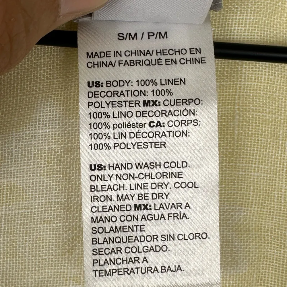 Chico’s 100% Linen Paisley Ruana Wrap Cardigan Women’s Sz S/M lightweight - Image 5