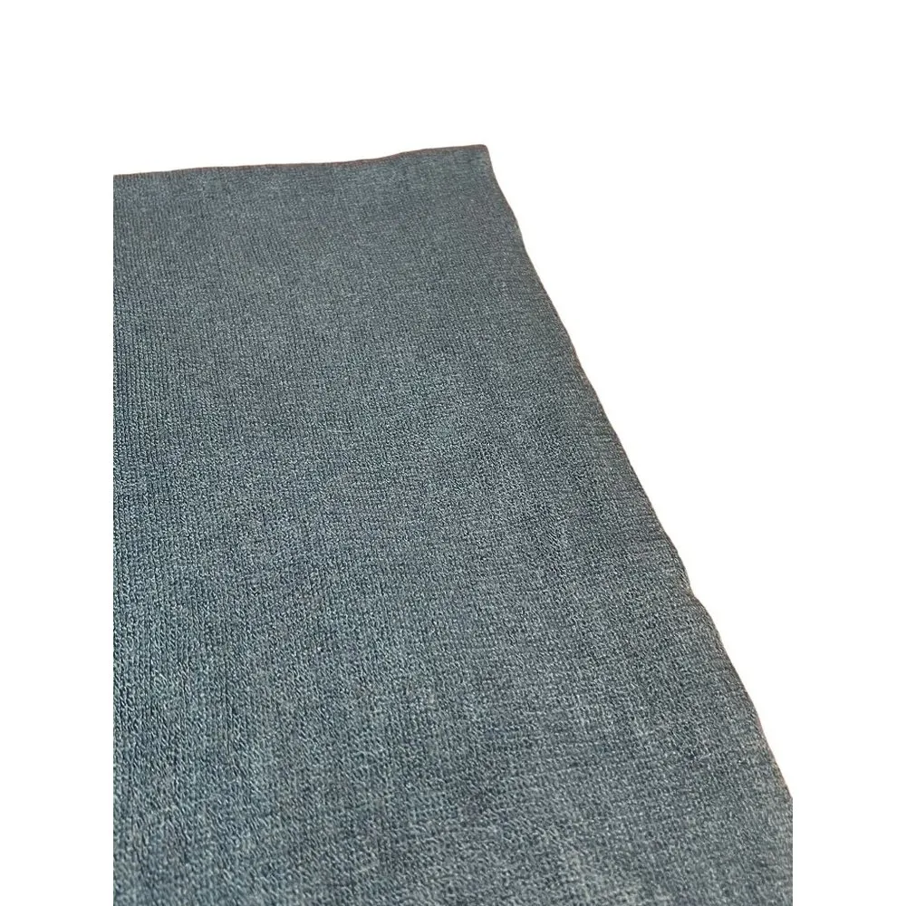 Merona Fringed Scarf Blue 100% Acrylic Super Soft  74" x 14" - Image 2