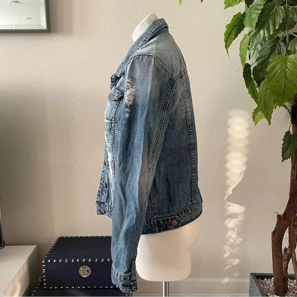 STS Blue Women’s Distressed Jean Jacket Size S - Image 7
