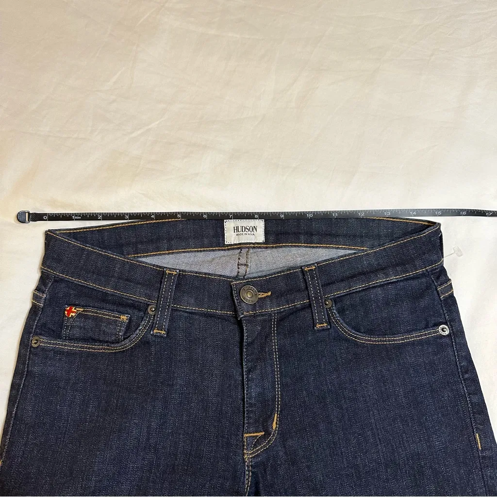 Hudson NWOT Juliette Refine Super Skinny Dark Denim Split Hem Jeans 27 Punk - Image 13