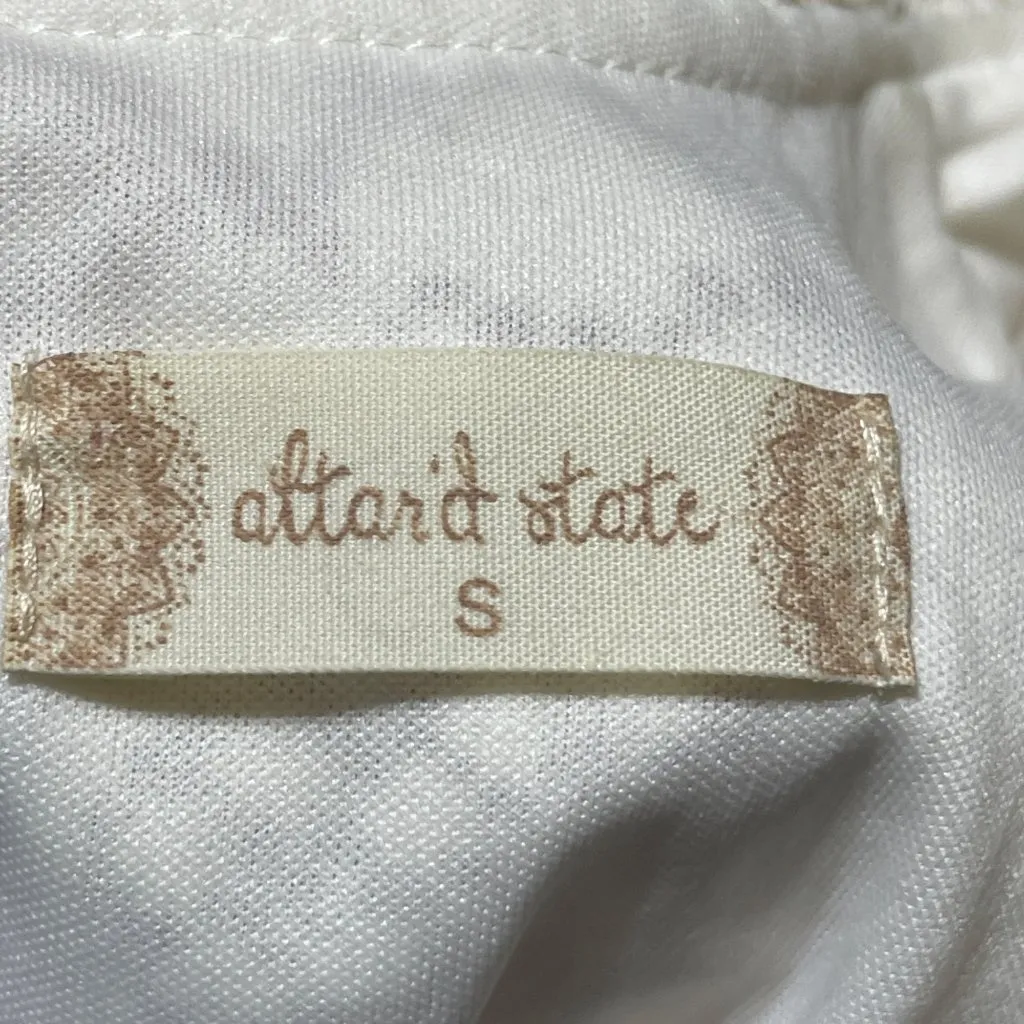 Altar'd State Fit & Flare Dress Cut Out Lace Size S Small Creamy White - Image 6