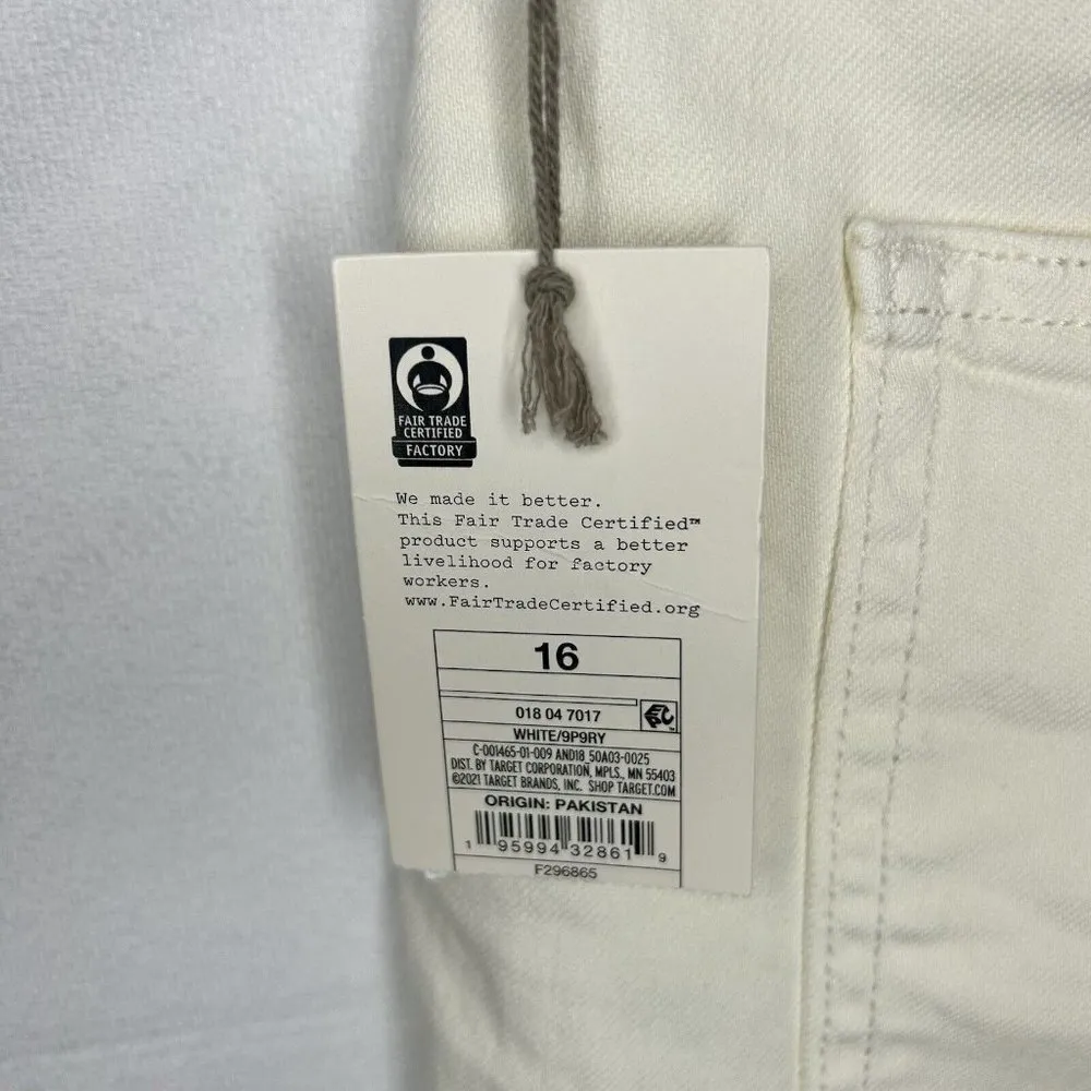 A New Day Women Size 16 (33x28) Bootcut Jeans White Ivory High-Rise Stretch NEW - Image 8