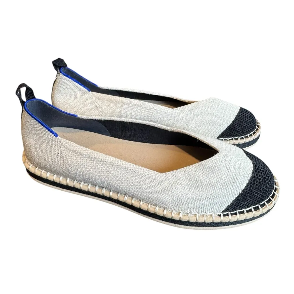 Rothy’s Espadrille Flat Hemp Cream/Black 10.5 - Image 4