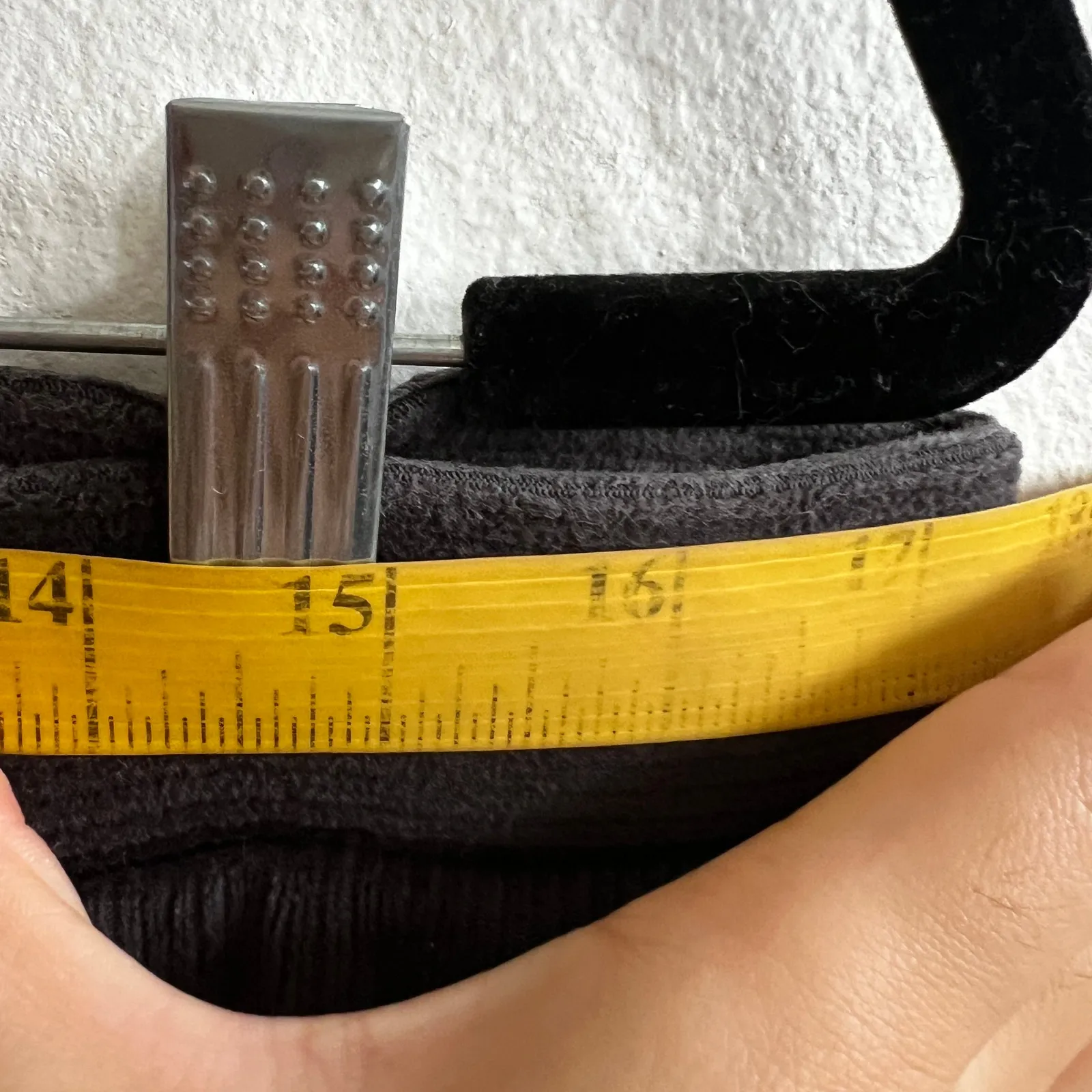 Lands' End Sport Gray Corduroy Leggings‎ Soft Neutral Minimalist Cozy Large - Image 4