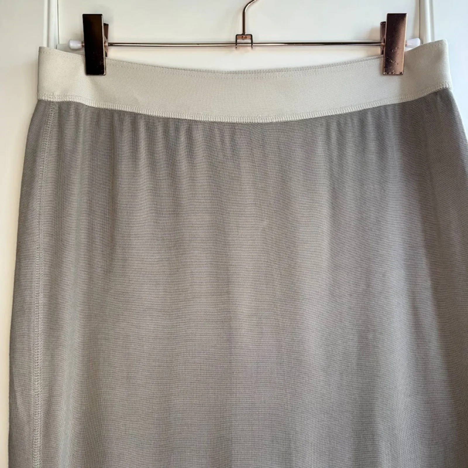 T Alexander Wang Jersey Stretch Knit Pencil Skirt in Taupe Grey size S Gray - Image 2
