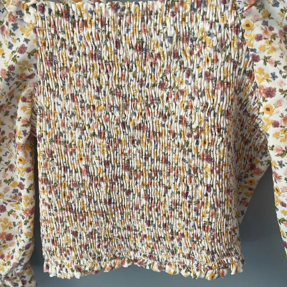 Paper Crane floral crop top Size XS - Image 6