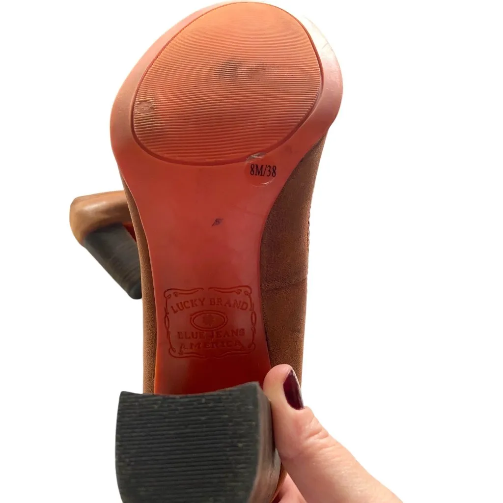 Lucky Brand Leather Pumps Brown Size 8M - Image 9