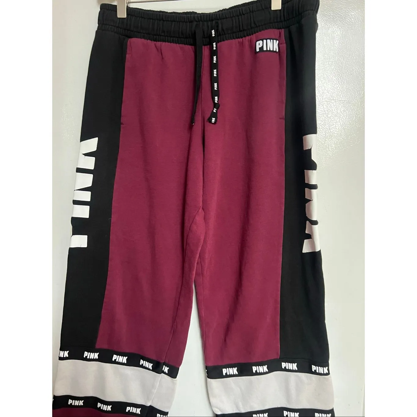 Pink By Victoria’s Secret Multicolored Sweatpants Woman’s Size Medium - Image 4