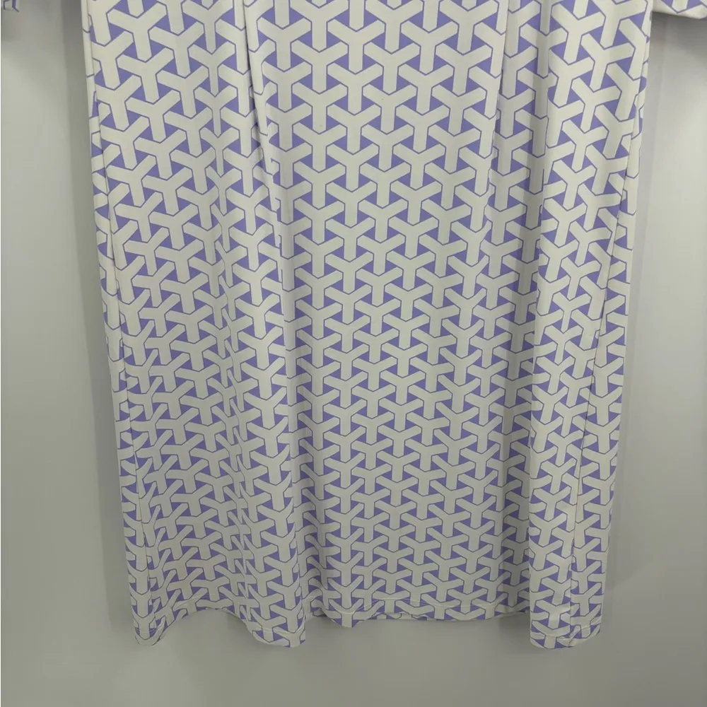 J.McLaughlin Mari boat Geometric shift 3/4 sleeve Catalina cloth Dress small NWT - Image 9