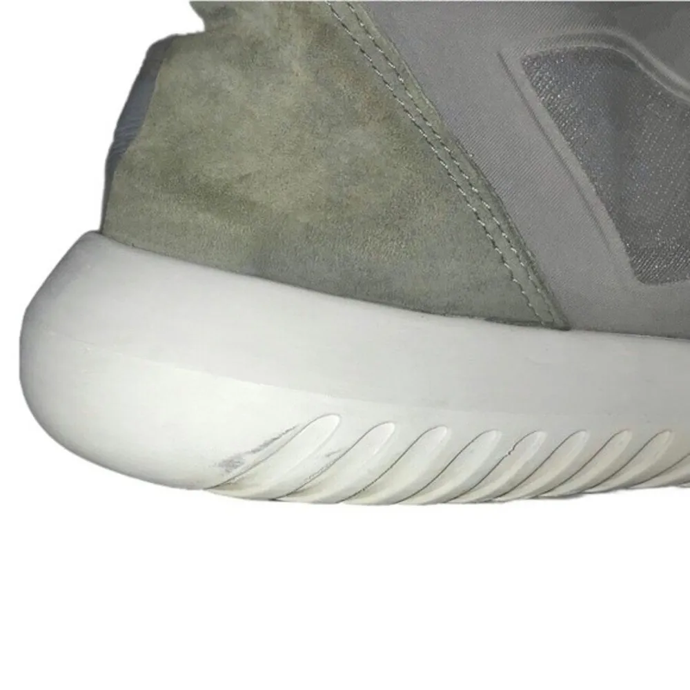 Originals Gray Marl Tubular Defiant Knit/Suede Marathon Running Sneakers - Image 11