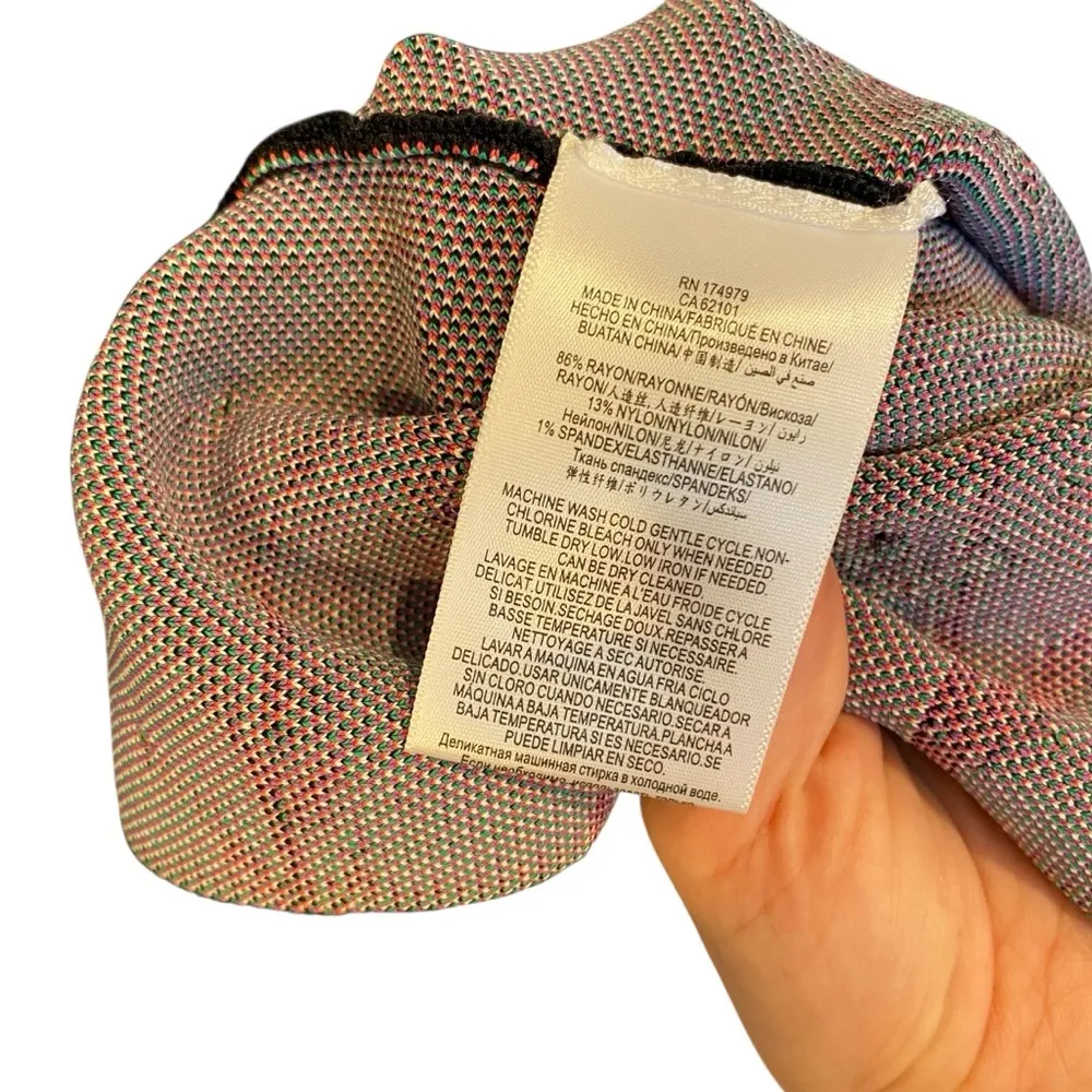 BCBGMaxAzria Floral Bodycon Midi Dress in Black Combo - Image 10