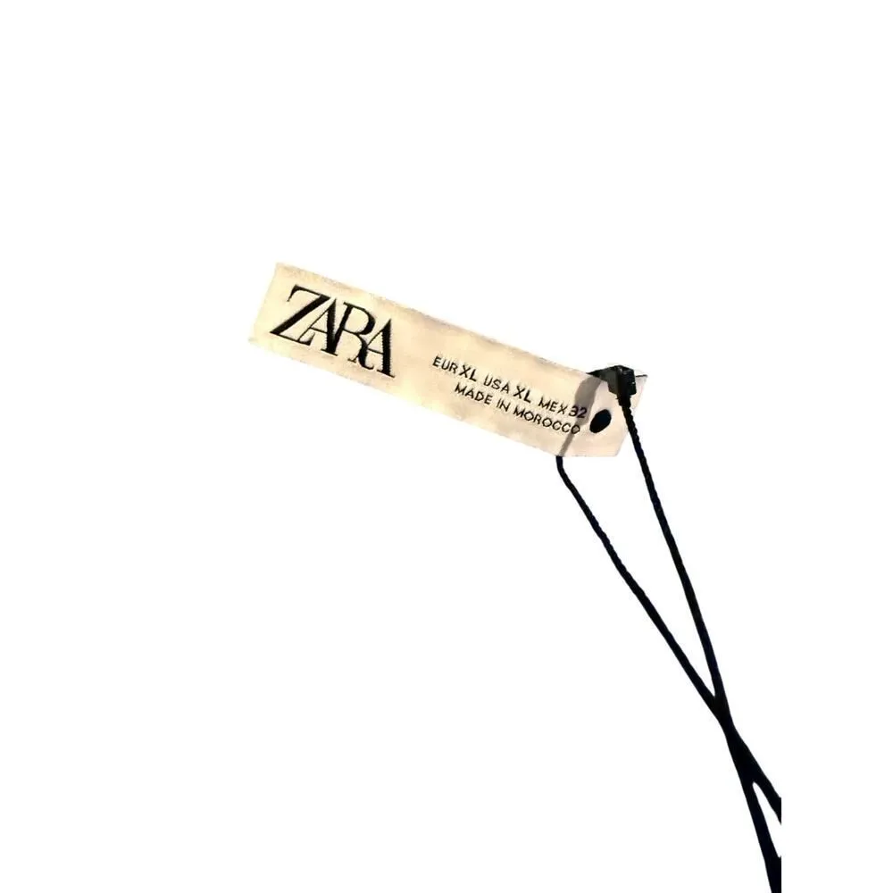 NWT Zara Sky Blue Tweed Dress with Crystal Buttons Sz. XL - Image 9