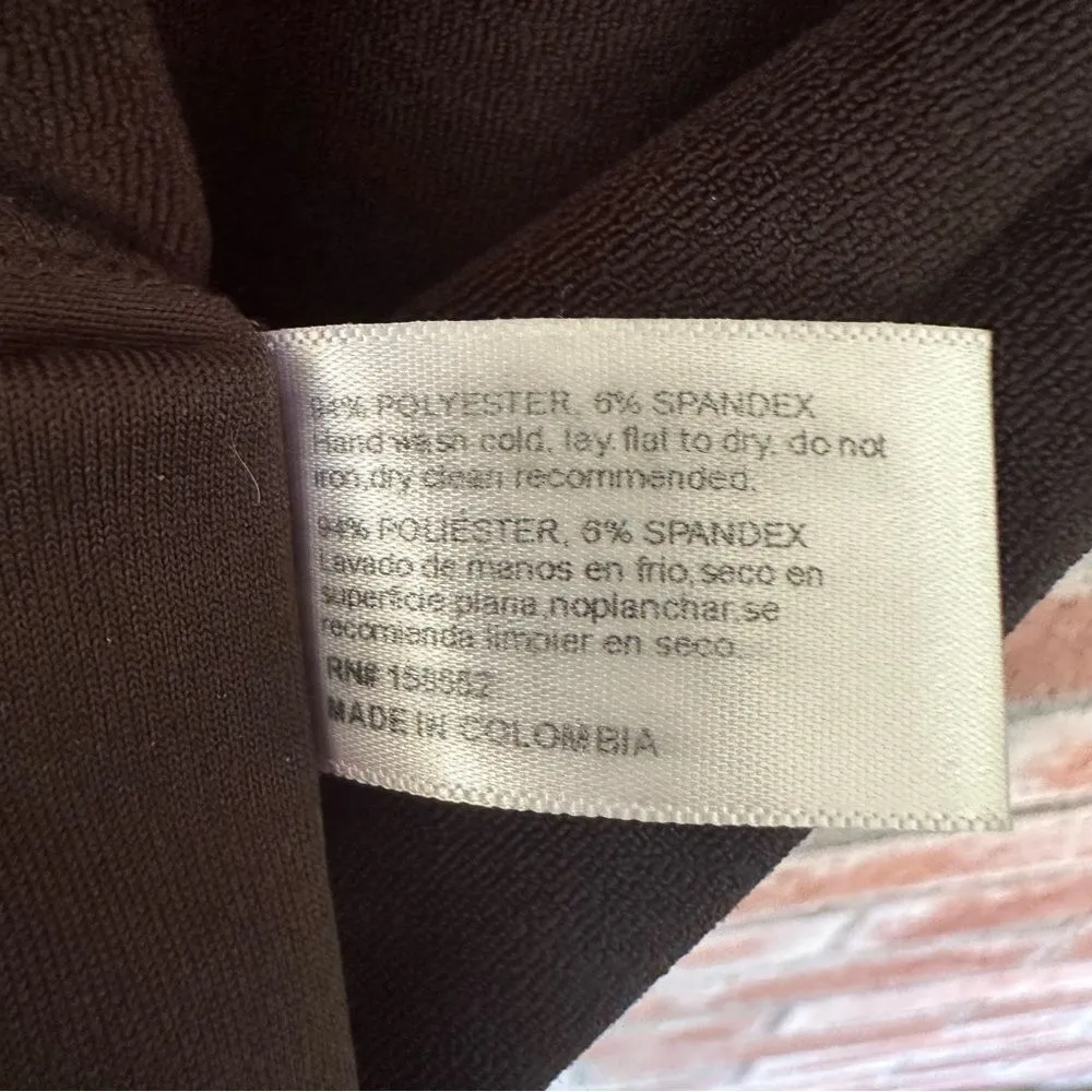 Frankies Bikinis Hayden Terrycloth Long Sleeve Romper Women’s Large Black Swim - Image 7