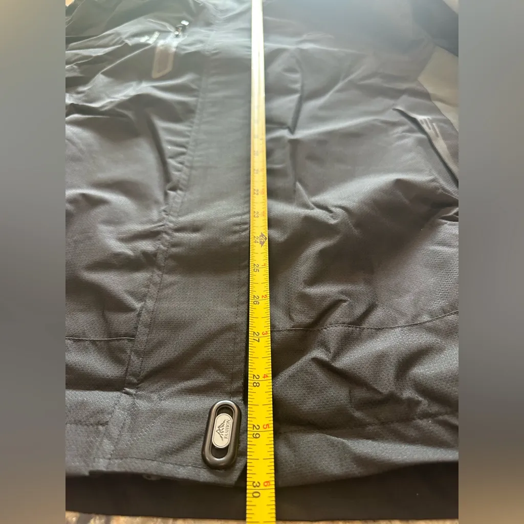 Women’s XXL Waterproof Rain Jacket Removable Hood Dark Green Outdoor Sports Black - Image 10