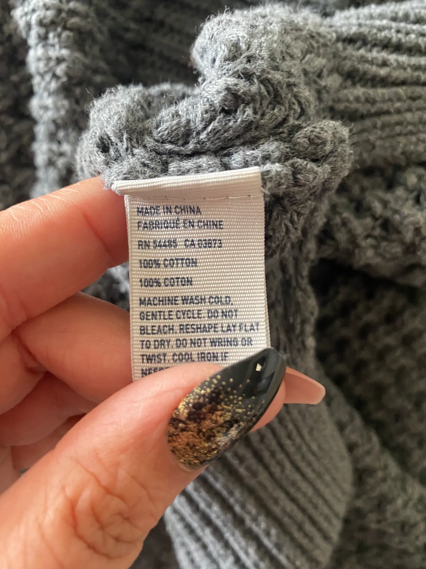 Gray Pullover Jegging Sweater Sz M - Image 9