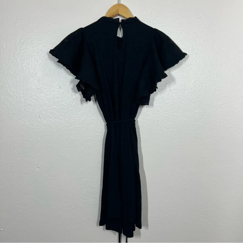 Boden Black Trim Detail Jersey Mini Dress Size 4 - Image 8