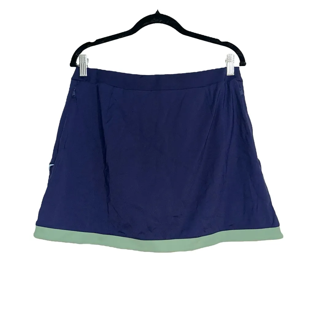 Ralph Lauren RLX Faux Wrap Interlock Navy Skort MEDIUM - Image 4