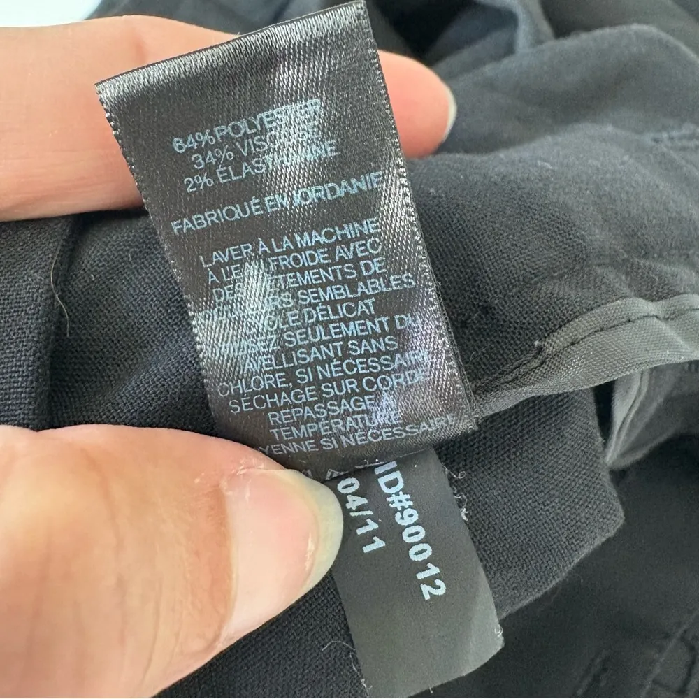 portfolio casual shorts black size 4 notch waist band cuffed hems - Image 8