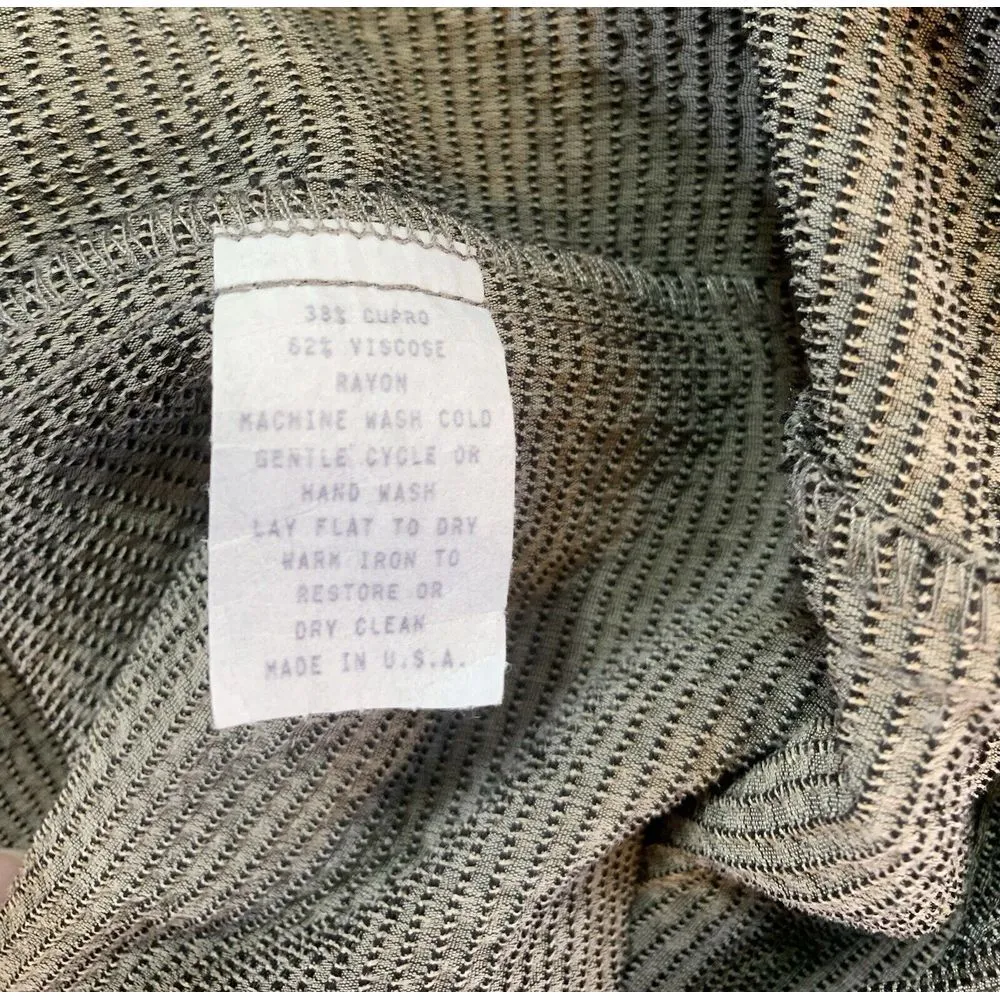 FH Clothing Co Pants Womens Medium Crop Trousers Lagenlook High Rise Flowy Event Brown - Image 6