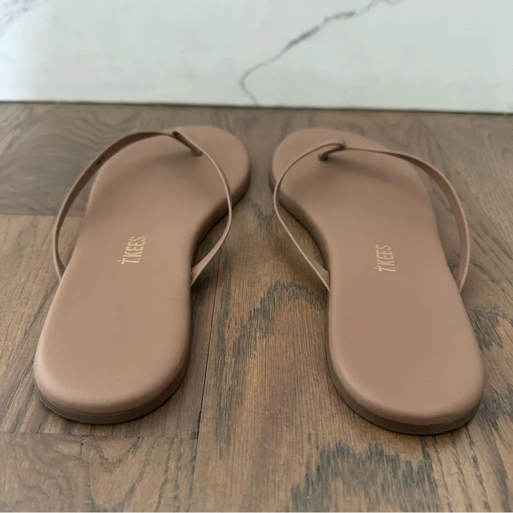 TKEES Women's Foundations Lily Nudes Flip Flops in Beach Bum Size 9 US 40 EU - Image 4