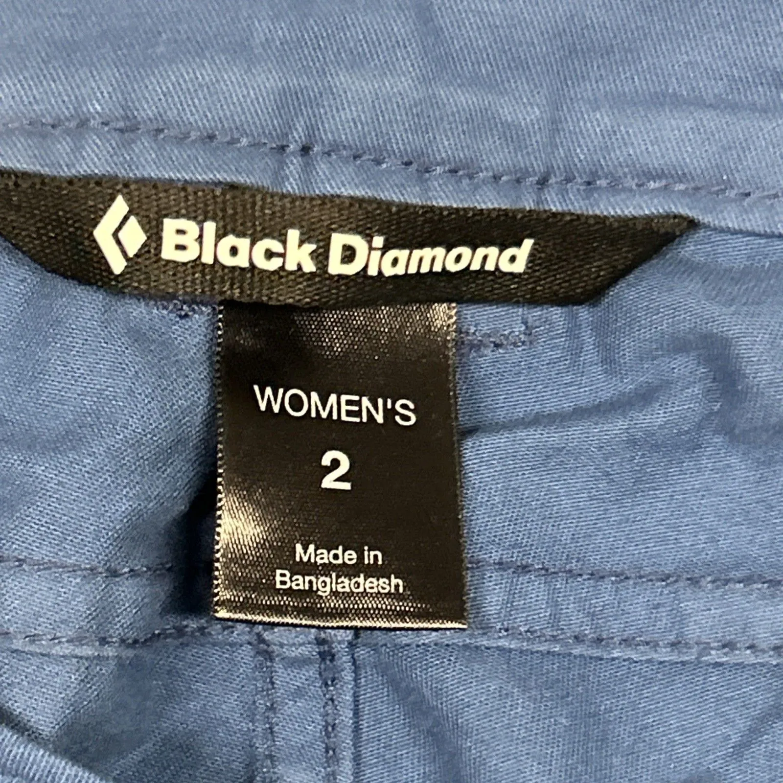 Black Diamond Pants Womens 2 Blue Cotton Outdoor Hiking Pockets - Image 3
