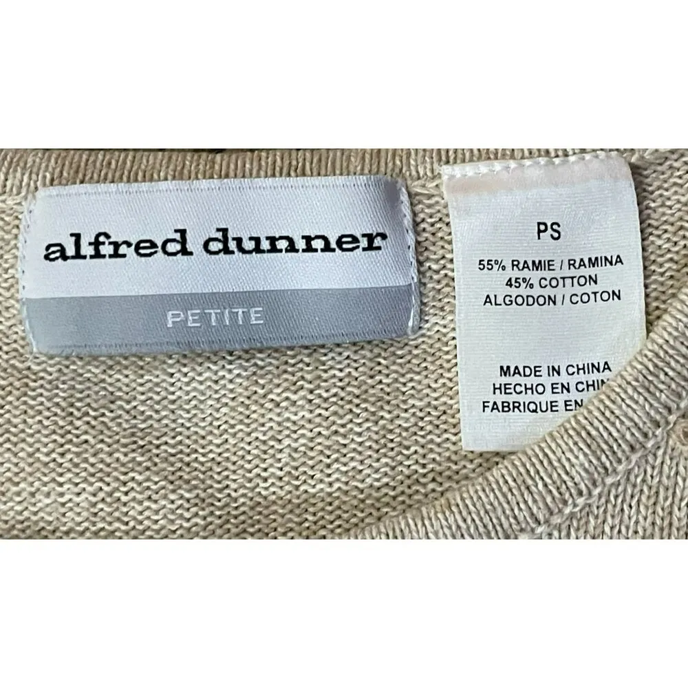 Alfred Dunner Sweater Womens PS Petites Used Short Sleeve - Image 6